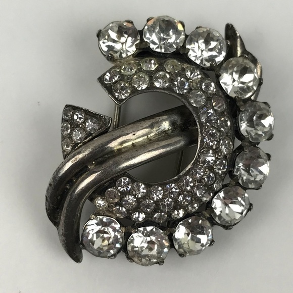 1940s Eisenberg Original Sterling Silver Fur Clip - Picture 1 of 8